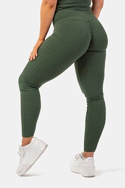 Organic Cotton Ribbed High-Waist Leggings